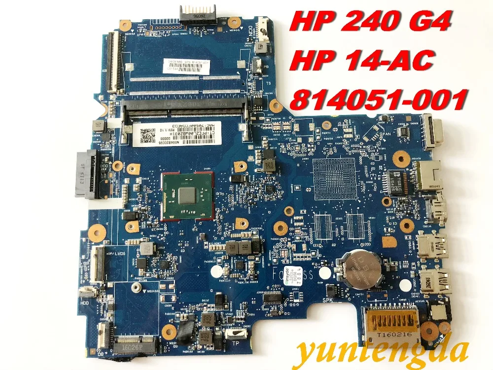 Оригинальная материнская плата для HP 240 G4 14 A AC Материнские платы 814051 001