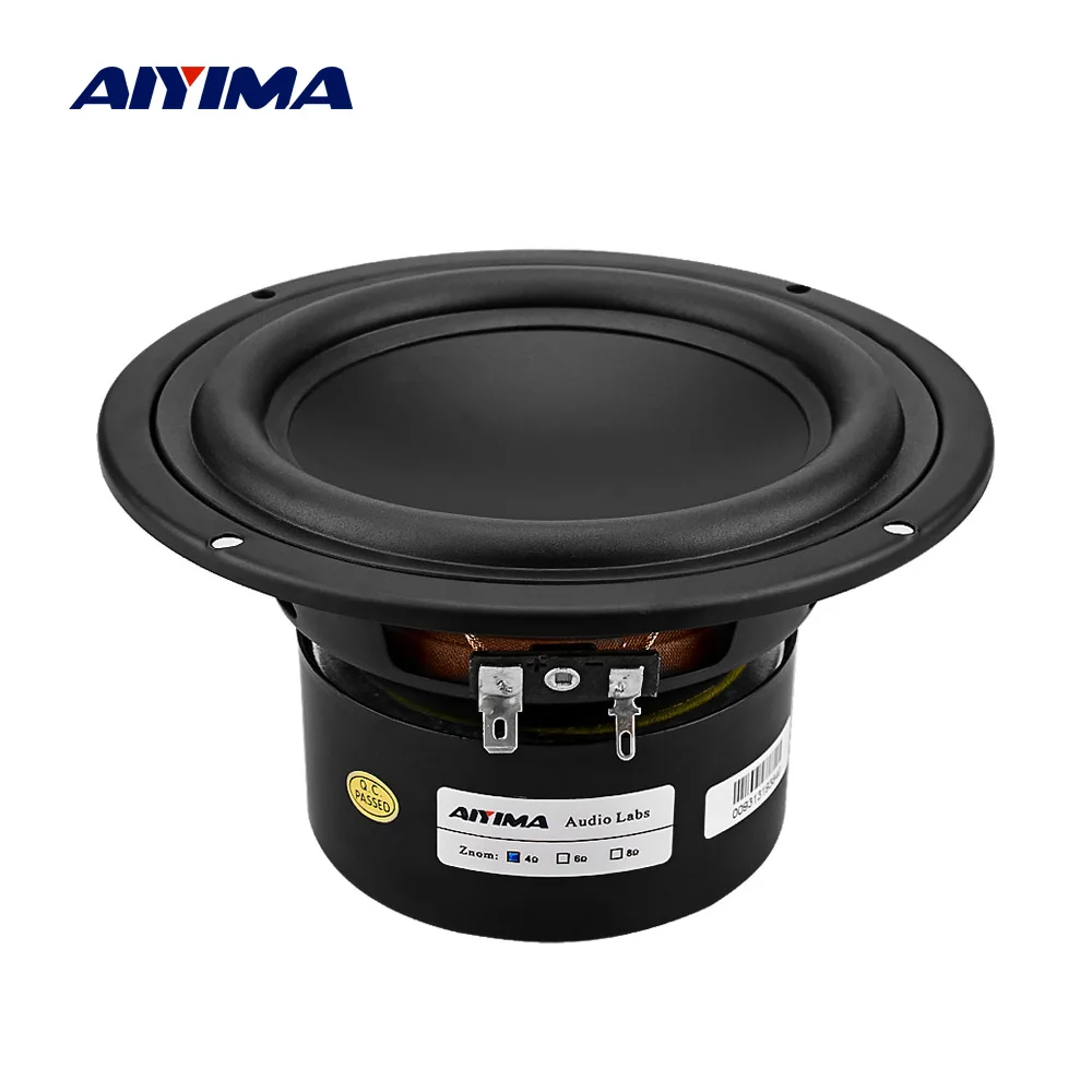 Сабвуфер AIYIMA 5 25 дюйма Hi Fi динамик с сильными басами DIY аудио компьютерные