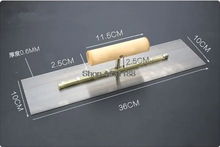 Высокое качество 360x100 мм весна steell лезвие деревянная ручка штукатурка шпатель строительный бетонный шпатель инструмент