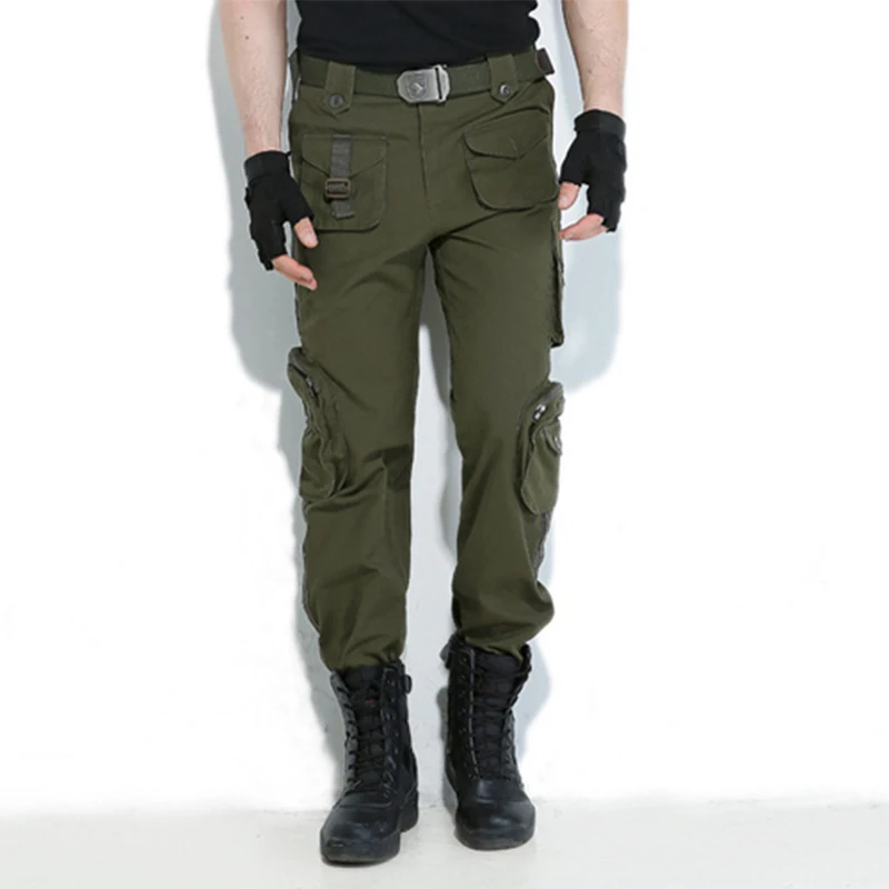 Модные мужские брюки зимние хлопковые камуфляжные военные прямые боевые