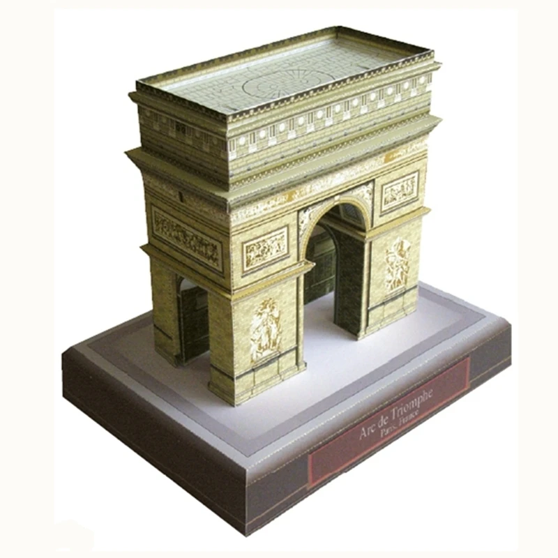 Arc de Triomphe Парижская забавная 3d Бумага Diy Миниатюрная модель набор игрушка
