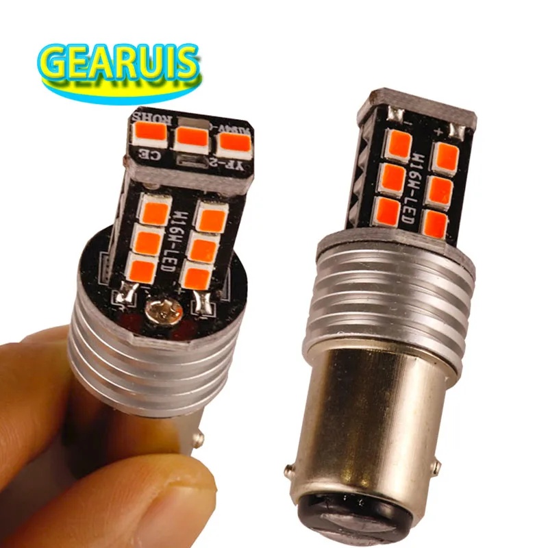 10 шт. P21/5 Вт 1157 BAY15D 1156 BA15S BAU15S 15 SMD 2835 Светодиодный 250MA авто тормоз указатель
