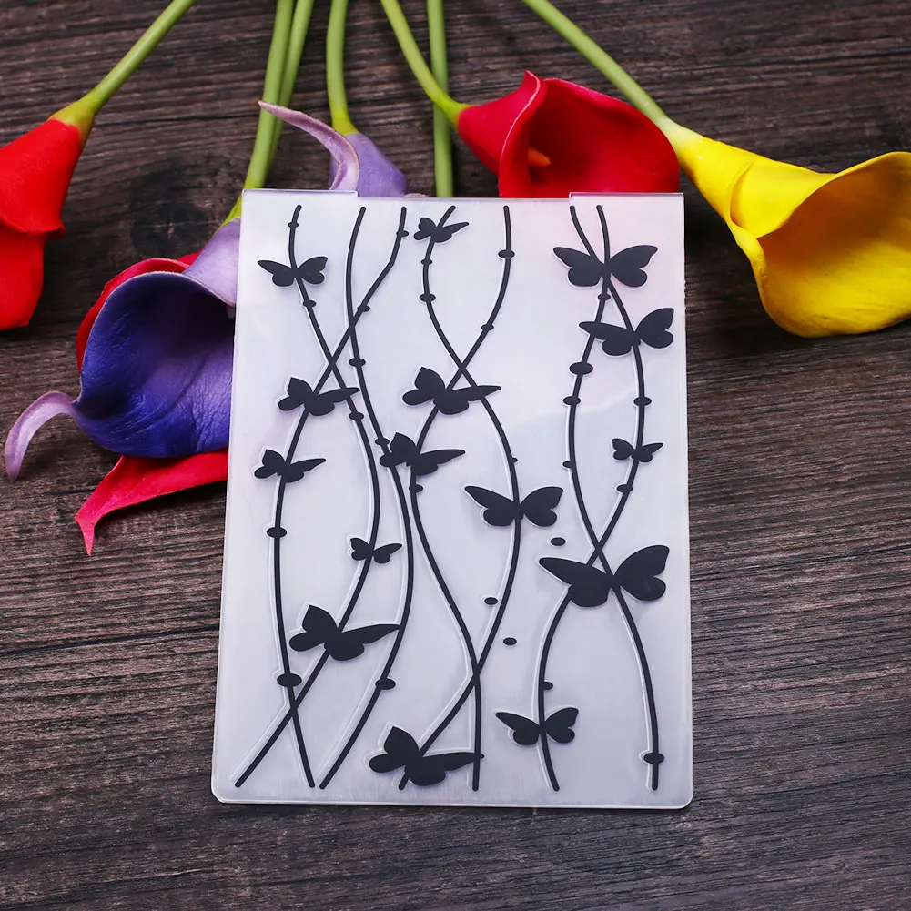 Пластиковая папка для тиснения скрапбукинга папки пластиковые Скрапбукинг