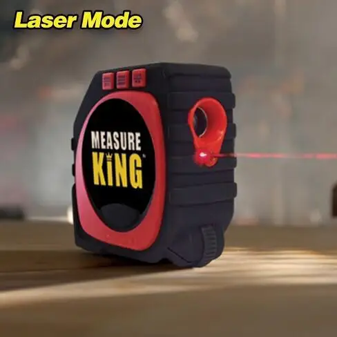 Новейшая измерительная лента Черная 3 в 1 king Laser цифровая для дропшиппинг | Дом и