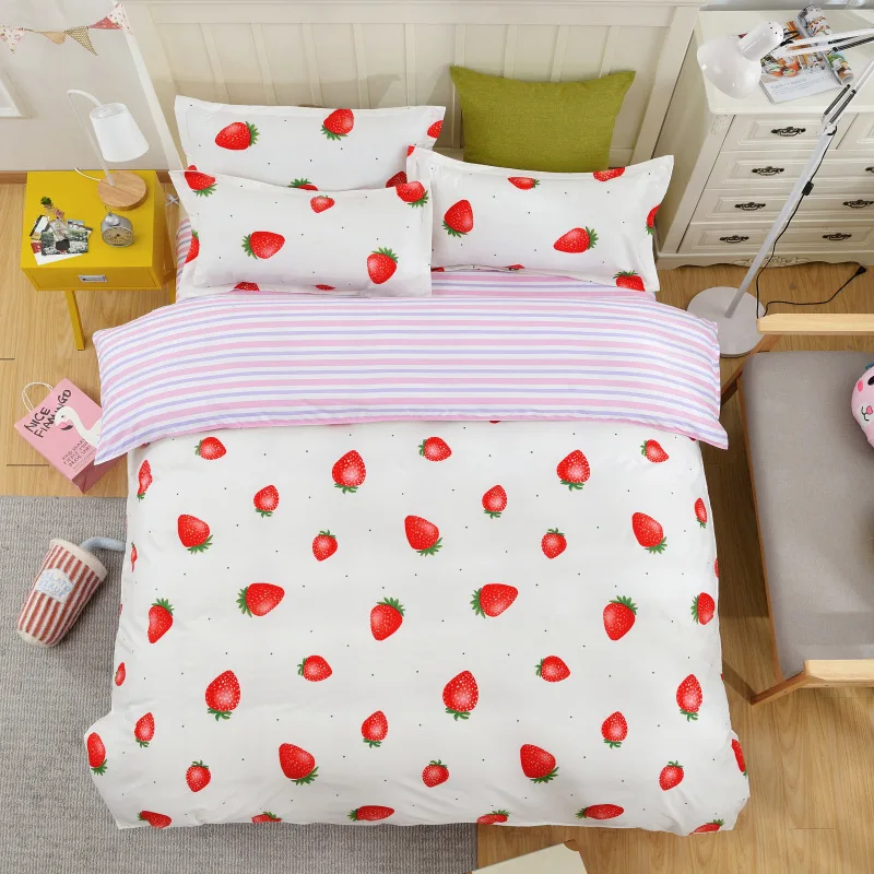 Комплект постельного белья удобное мягкое серое хлопковое белье в полоску