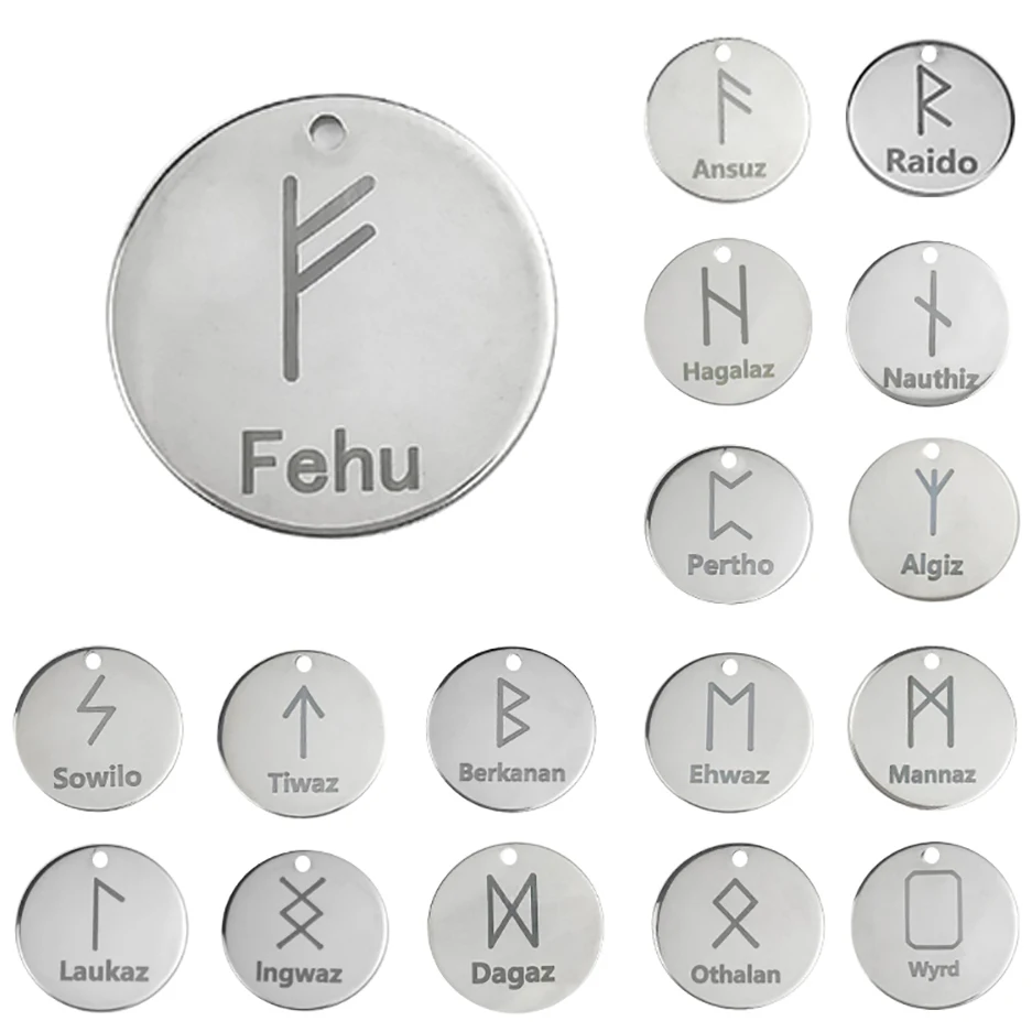 Винтажный норвежский викинг руны кулоны с надписями ожерелье для бороды или