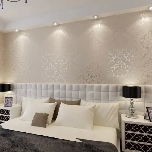 Новая европейская винтажная Роскошная Дамасская настенная бумага рельефные