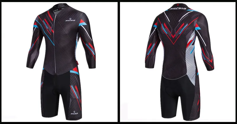 Malciklo Pro Team триатлон костюм женский с длинным рукавом Велоспорт одежда Skinsuit Майо Велоспорт Джерси Ropa ciclismo гелевая подкладка