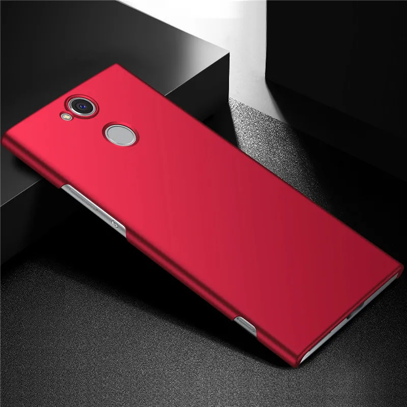 Для sony Xperia XA2 Plus чехол ультра тонкий жесткий PC задняя крышка матовый чехол для sony Xperia XA2Plus H3413 H4413 полный защитный чехол - Цвет: Красный