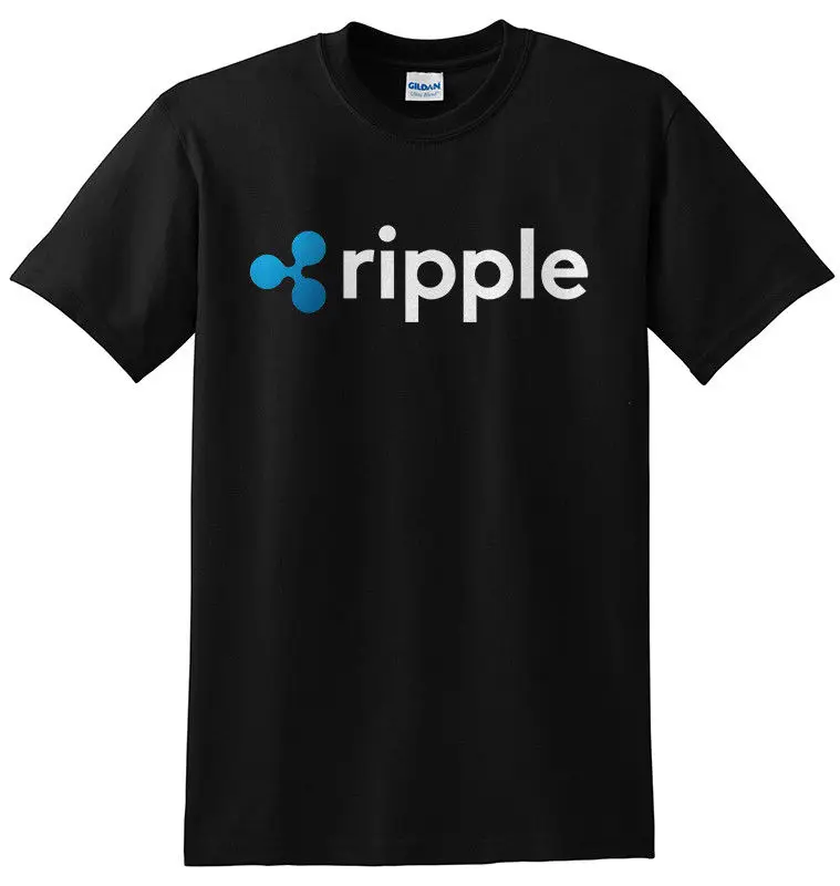 Ripple (Xrp) крипто-Черная Мужская футболка 2019 новые хипстерские мужские футболки с