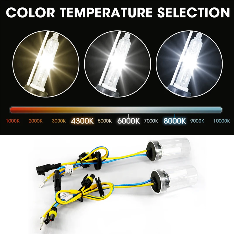 Hlxg 1 комплект H1 H4 55w hid xenon h7 880 881 H27 H8 H11 HB4 4300K 6000K 8000K Автомобильная фара лампа тонкий