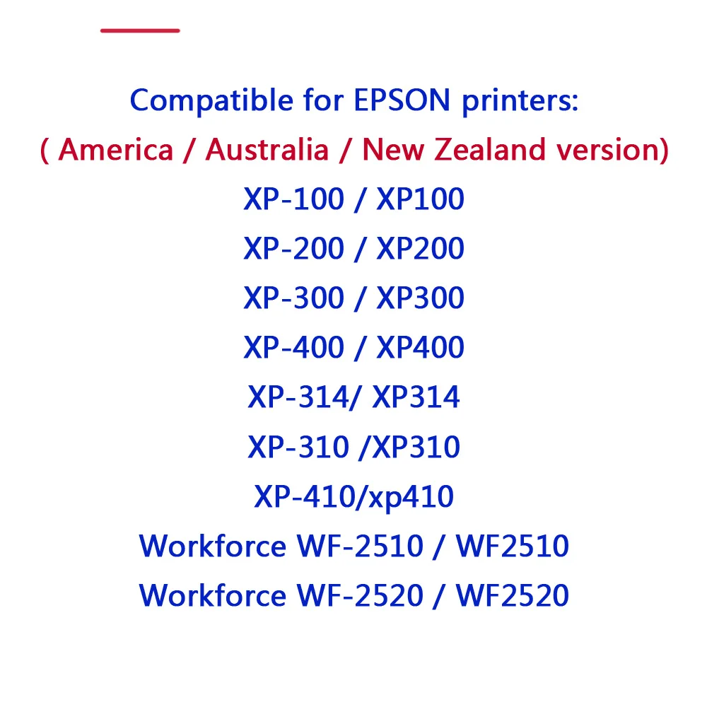 10 упаковок Совместимый картридж для принтера Epson T200 XL Expression Hom XP200 XP300 XP310 XP400 XP410
