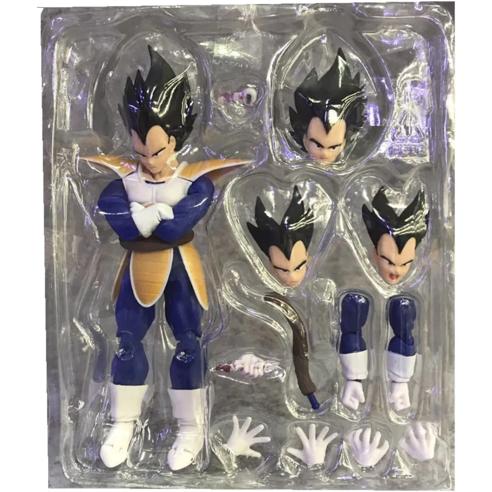 15 см SHFiguarts SHF Dragon Ball Z Normal Vegeta Scouter ПВХ фигурка модель игрушки кукла для детей