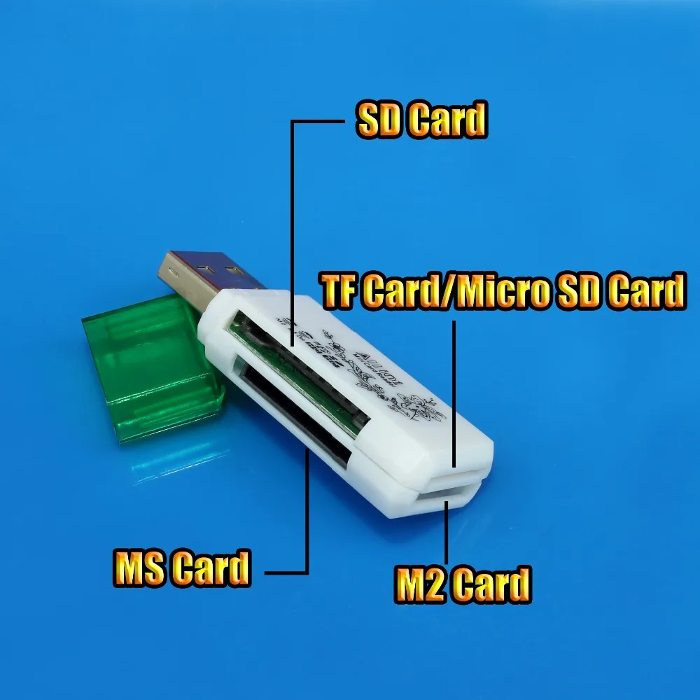 JCD Портативный 2 в 1 Карты памяти считывающее устройство Micro USB OTG 0 адаптер SD