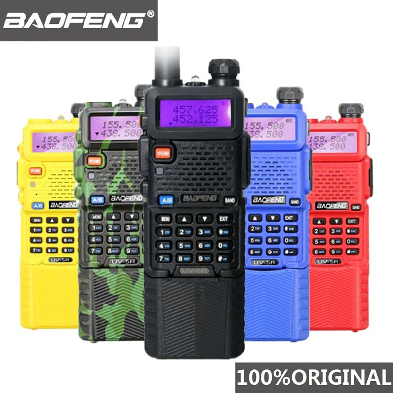 Baofeng UV 5R 3800 мАч 5 Вт иди и болтай Walkie Talkie “иди UHF400 520MHz VHF136 174MHz Портативный