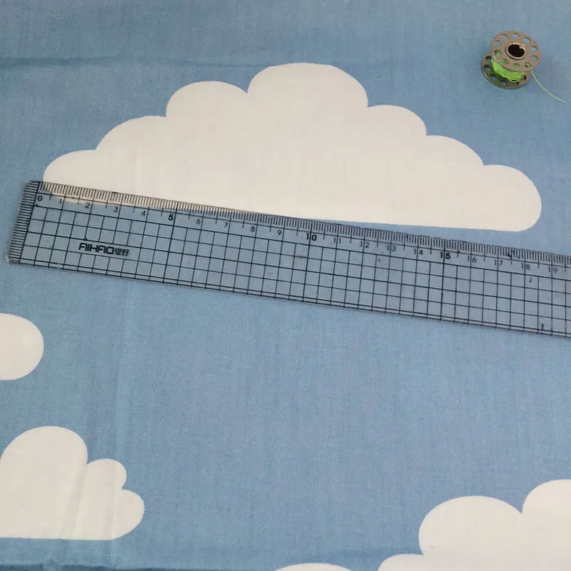 160 см * 50 синий/серый/розовый северные ветра большой облака printedcotton ткань для DIY