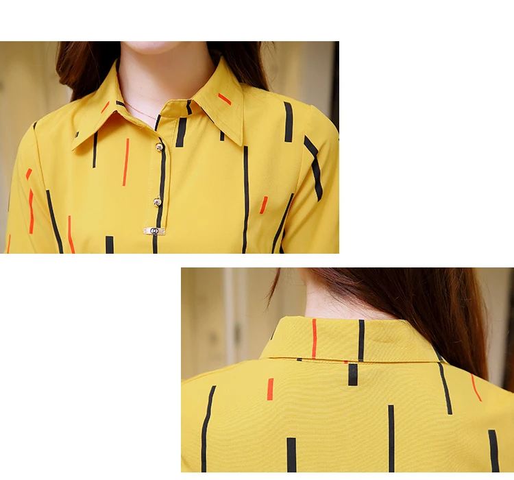

2019 short sleeve summer tops women shirts Casual women blouses office blouse striped chiffon blouse shirt women tops 3015 50