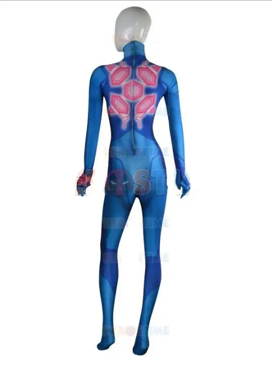 Для женщин Samus zero Aran косплей костюм 3D печать лайкра Zentai боди костюм комбинезон для женщин