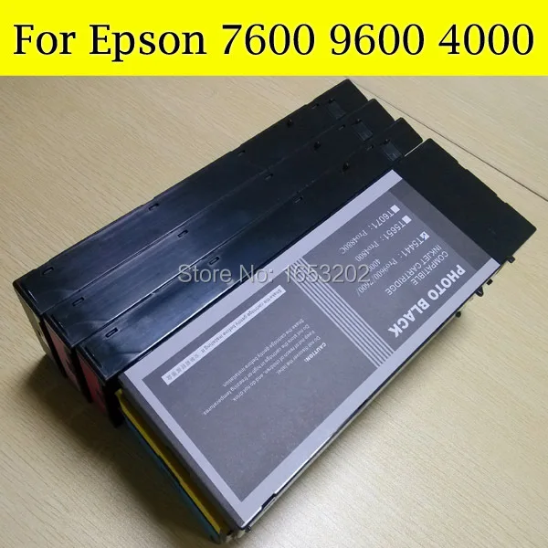 8 цветов/набор заправляемых пигментных чернил картридж для принтера Epson 4000 с