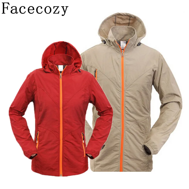 Facecozy летняя куртка для кемпинга мужчин и женщин быстросохнущая одежда рыбалки