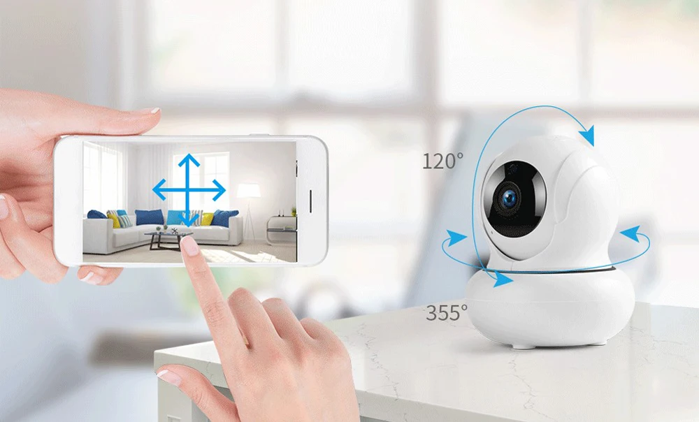 360 панорамный вид WIFI IP камера 1080P инфракрасное ночное видение детский монитор для