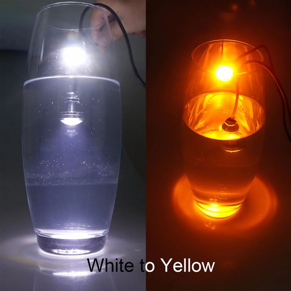 

Ultra Bright Dual lights 10pcs 23mm (white to yellow) 4 LED DRL Eagle Eye Daytime Running Warning Signal Light Bulb CJ