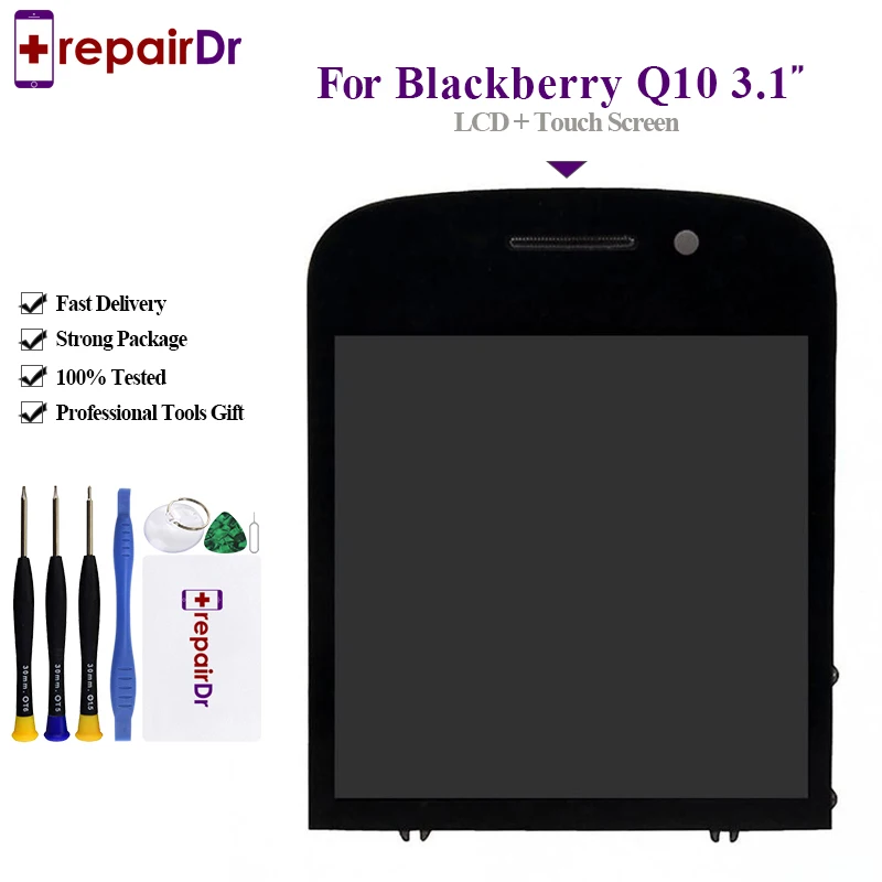 3 1 ''для Blackberry Q10 ЖК-дисплей дигитайзер сенсорный экран монитор сборка Ремонт
