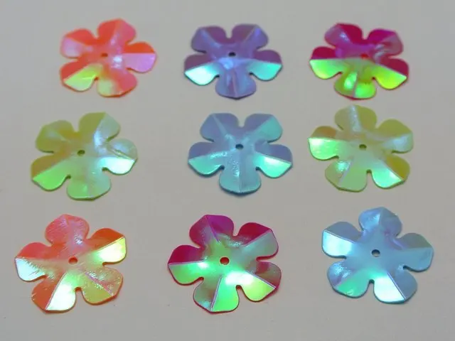 450 Mixed Color Flower loose sequins Paillettes 20mm sewing Wedding craft | Украшения и аксессуары