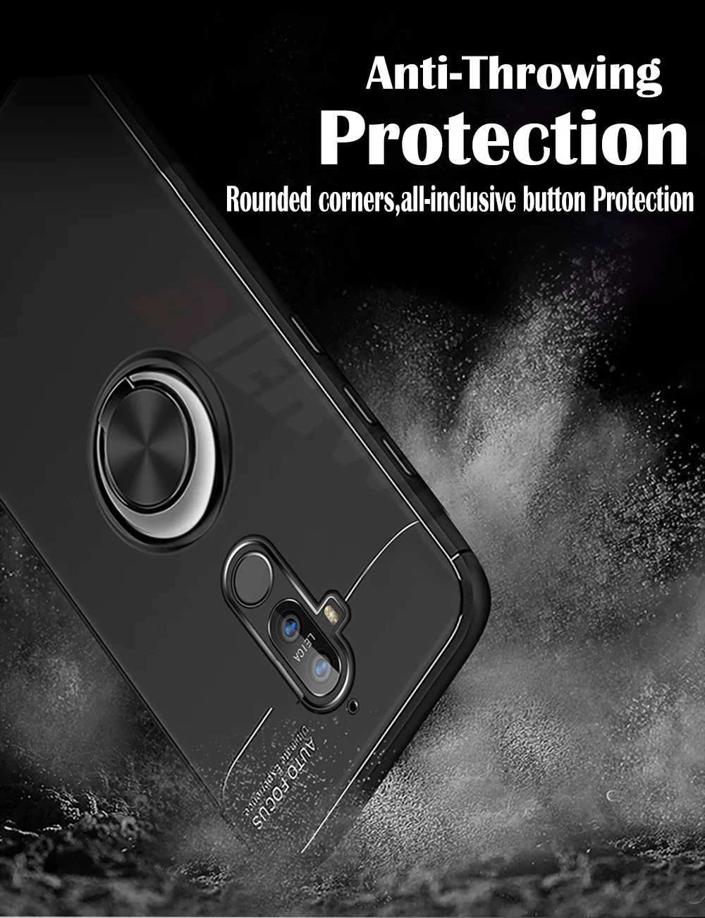 Противоударный чехол для Pocophone F1, чехол с кольцом на палец, магнит, матовый Силиконовый из ТПУ, чехол для Xiaomi PocoPhone F1, чехол Pocophone Poco F1
