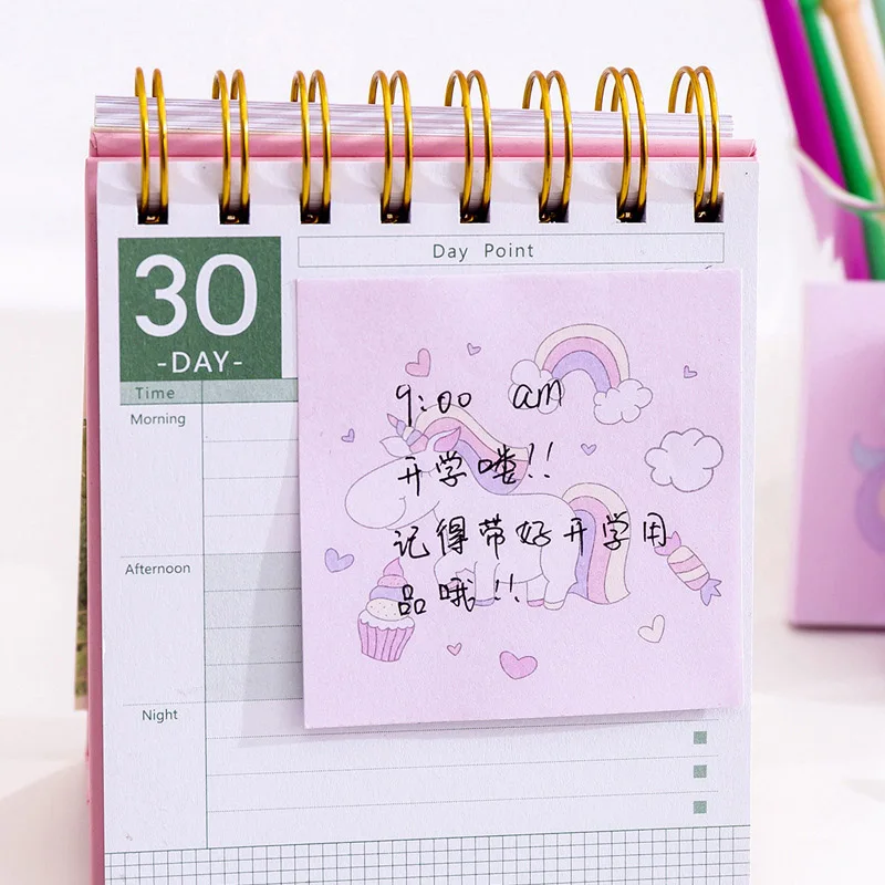 Милые блокноты для заметок с единорогом Kawaii клейкие заметки детей подарки
