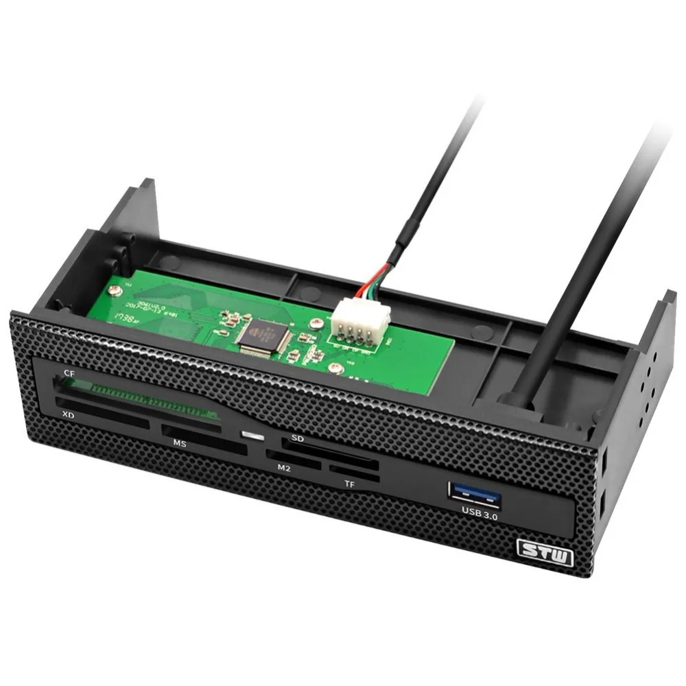

5.25 Inch Internal Card Reader For Computer With USB 3.0 SD Micro SD CF XD MS M2 TF Front Panel All In 1 Memory Card Reader