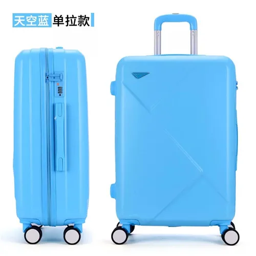 only 1 pcs suitcase KLQDZMS 20/22/24/26/28inch retro rolling luggage sets trolley case with cosmetic bag fashion travel suitcase on wheels - Цвет: only 1 pcs suitcase