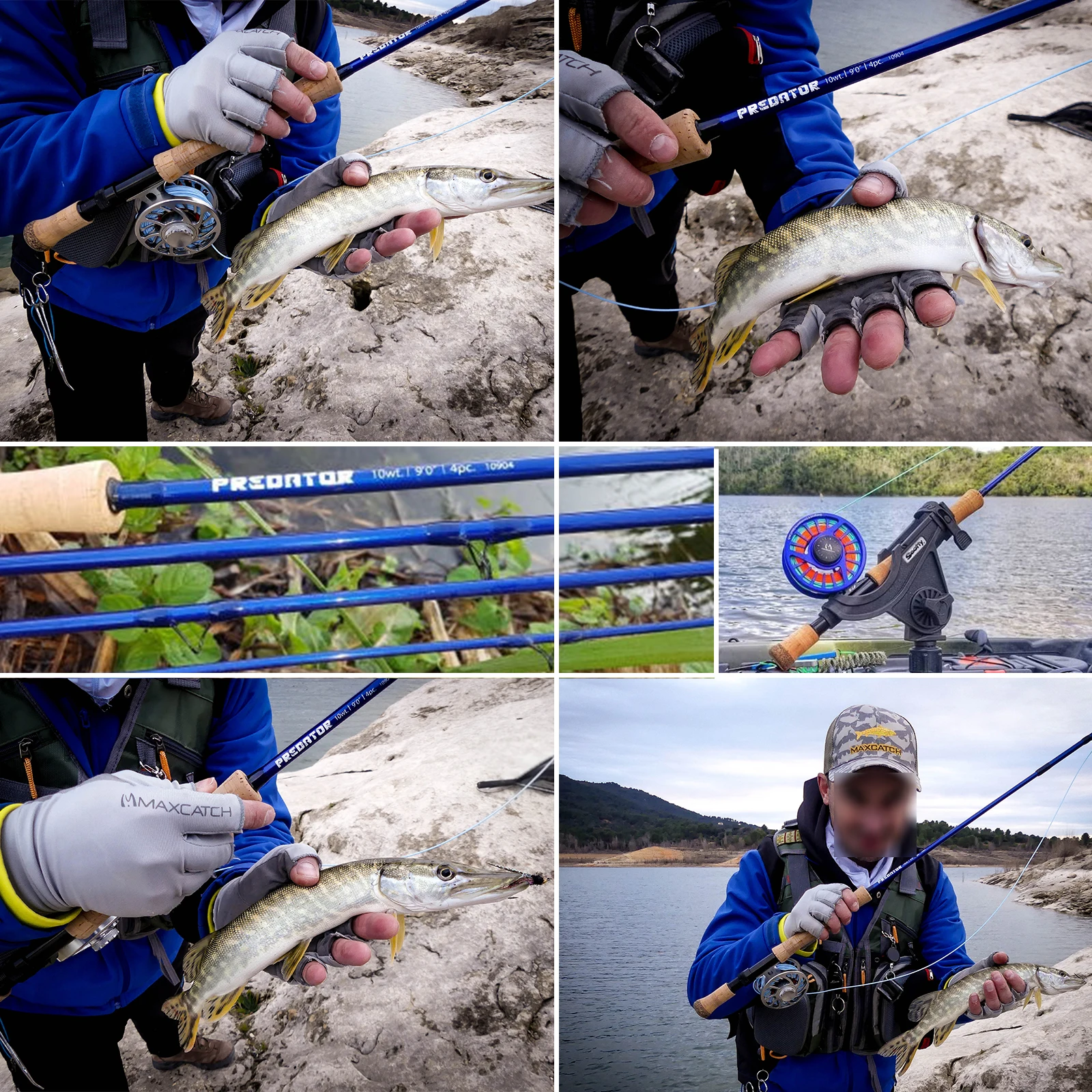 Maximumcatch удочка для морской ловли нахлыстом 8/9/10/12WT 9FT 4SEC быстрое действие 30T SK карбоновая удочка с Cordu ra Rod Tube