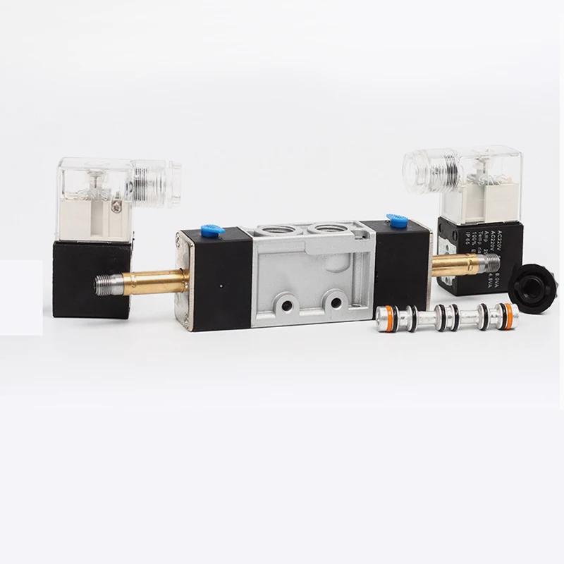 MVSC220-4E2 пневматический клапан Соленоидный G1/4 AC220V DC24V 5/2 порт двойная катушка |