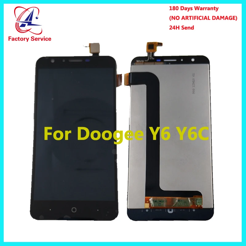 ЖК дисплей Doogee Y6 + сенсорный экран 100% оригинальный протестированный дигитайзер