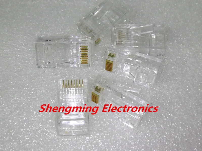 Модульный разъем RJ45 RJ-45 CAT5 CAT6 8P8C 8 контактов сетевые головки для кабелей Lan 50 шт. |