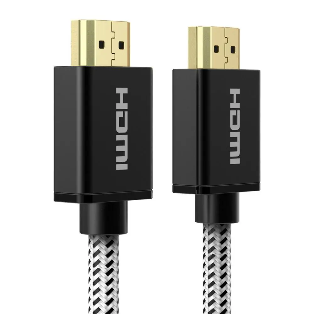 Black ORICO HDMI кабель позолоченный HDMI к HDMI 2,0 4K HD 30/60 Гц аудио-видео кабель для HD ТВ Xiaomi ТВ коробка 1 М 1,5 м 2 м 3 м 5 м 8 м 10 м - Цвет: Black