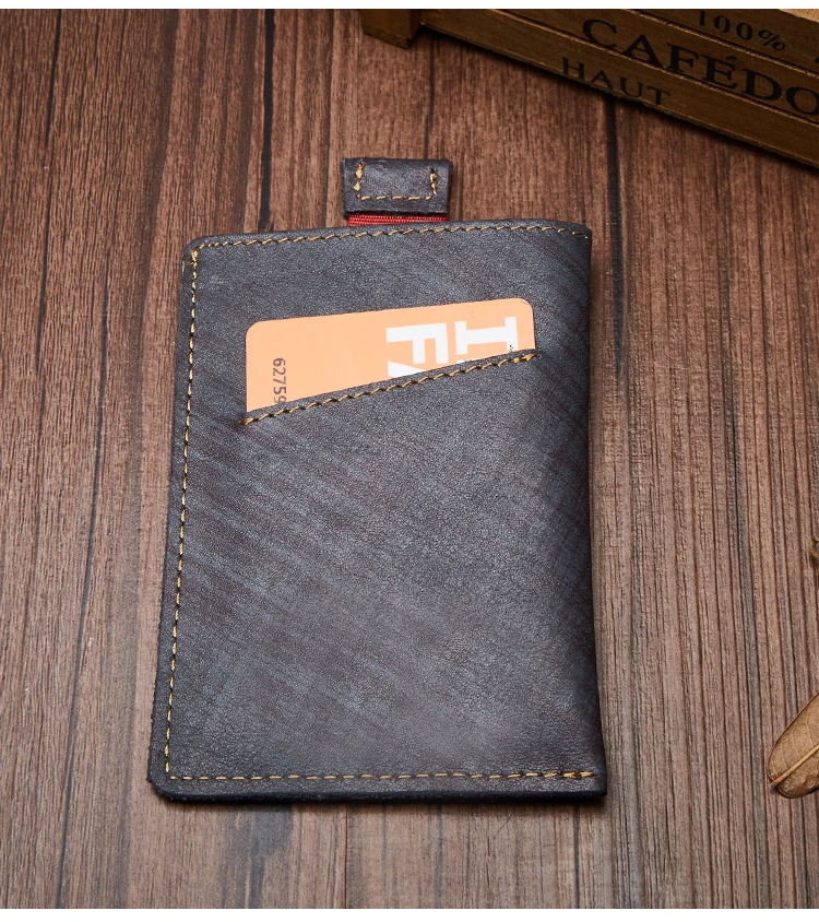Кошелек мужской из натуральной кожи с RFID защитой и отделением для карт|Мужские