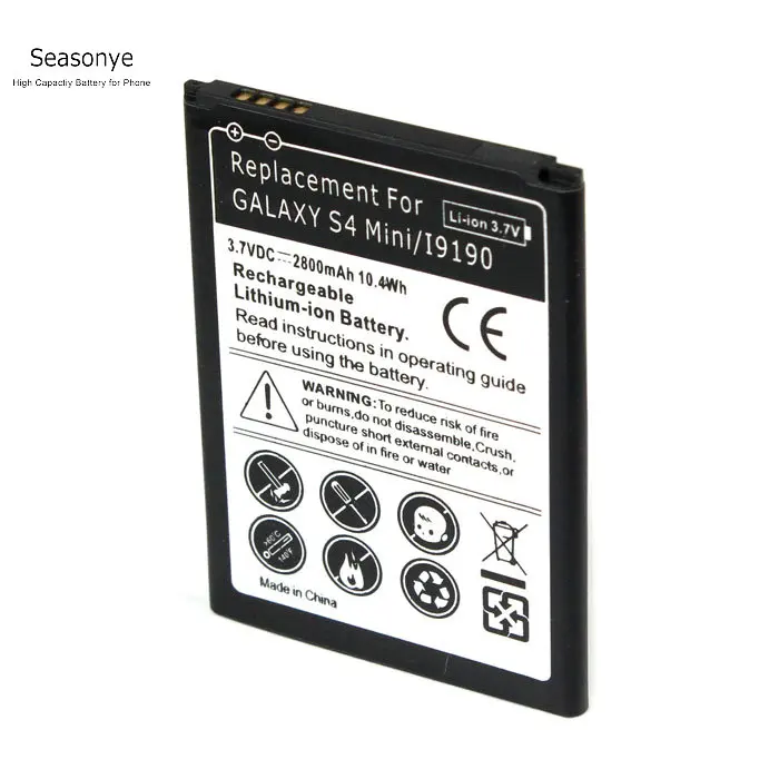 Seasonye 1x B500BE/B500AE 2800mAh запасная батарея для мобильного телефона Samsung Galaxy S4 Mini S4mini i9190
