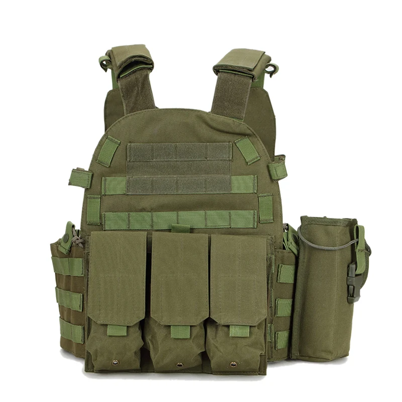 army green Военный жилет охотничьи Тактические наплечники Жилет Журнал Грудь Rig страйкбол набор для пейнтбола Colete Tatico Askeri Malzeme XA821WA - Цвет: army green