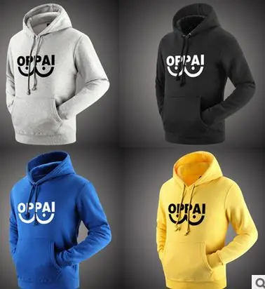 Толстовка с принтом Аниме One Punch Man толстовки Oppai стильная брендовая для