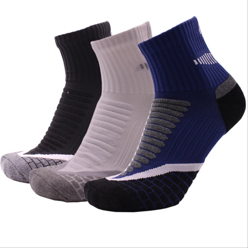 

High Quality Men's Socks Towel Dottom Socks cotton Breathable Soft Sock Airplane Travelers Outdoor Sports Elite Basketball Socks