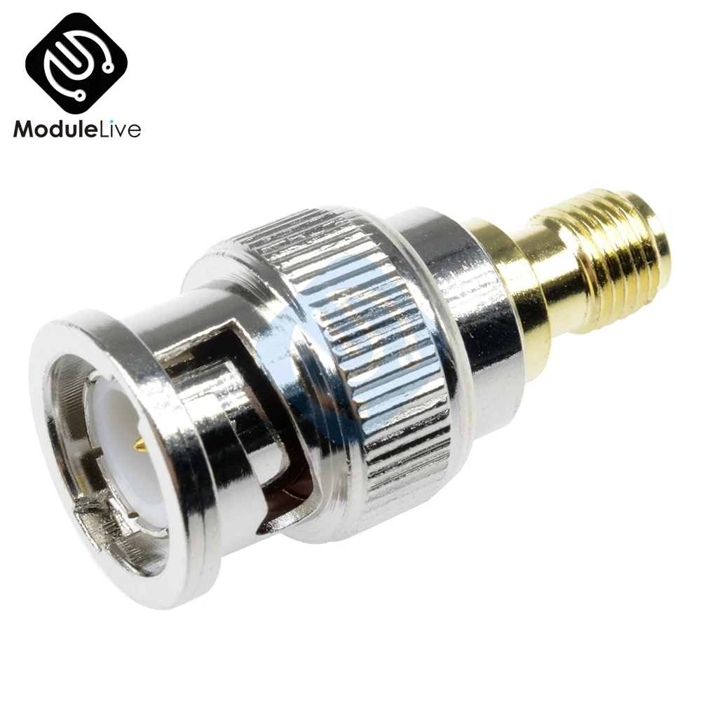

2PCS Adapter BNC Plug Male to SMA Female Jack RF Connector Straight For RF