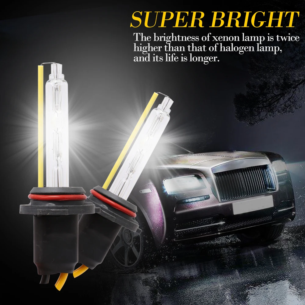 2 шт. AC 12 В в Вт 55 ксенон 9006 HID Conversion Kit HB4 лампы авто фар 6000 К Ксенон|Лампы для