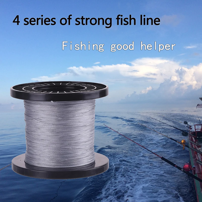 

New Arrival 1000M Super PE Braided Fishing Line 4 Strands 12LB-80LB Multifilament Carp Strength Fishing Line 2 Colors
