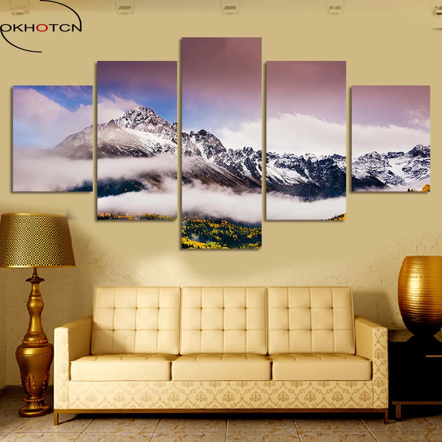 

OKHOTCN HD Printed Canvas Print Wall Pictures For Living Room, Painting On Canvas Decoration Home Picture Framework