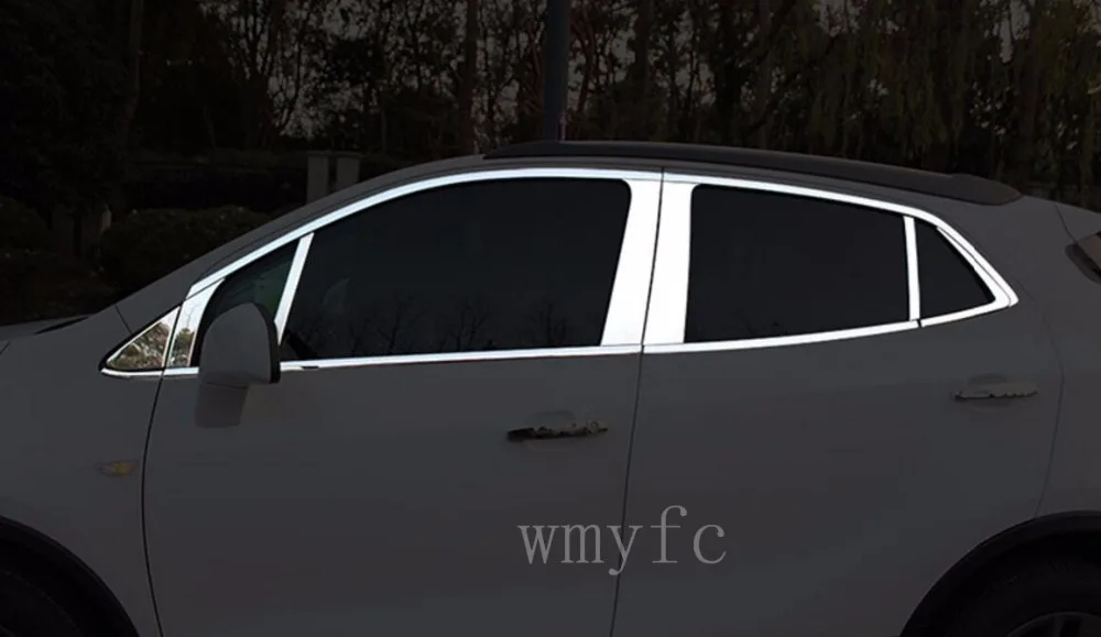 Подходит для Vauxhall Opel Mokka 2013 2014 2015 2016 2017 Нержавеющая сталь боковое окно литья