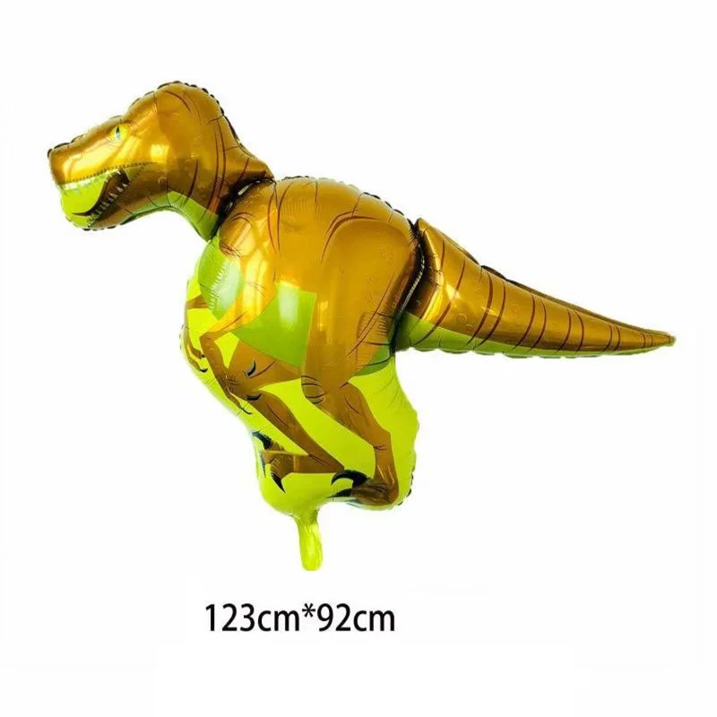 1 шт. большой динозавр мультфильм воздушные шары из алюминиевой фольги животных
