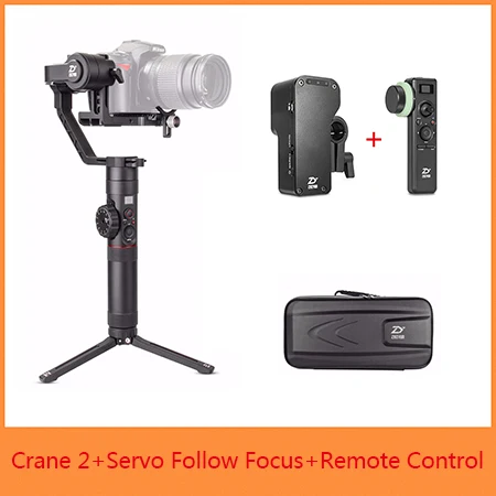 Zhiyun Crane 2 3-осевой ручной шарнирный стабилизатор для камеры GoPro+ кран 2 Servo приборы непрерывного изменения фокусировки камеры, для всех цифровых зеркальных фотокамер Canon Nikon sony Panasonic цифровых зеркальных фотоаппаратов - Цвет: Crane Control CMF-01