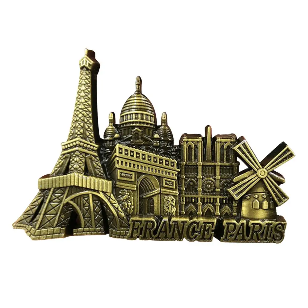 3D Notre Dame De магнит на холодильник Париж Французская модель здания магниты на холодильник съемный кухонный магнит наклейка домашний декор